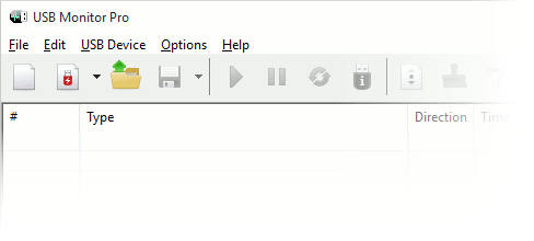USB Monitor Pro Toolbar